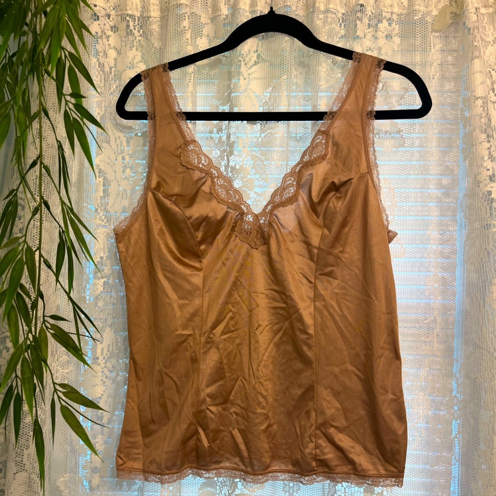 VINTAGE Women’s Satin Lace Tank